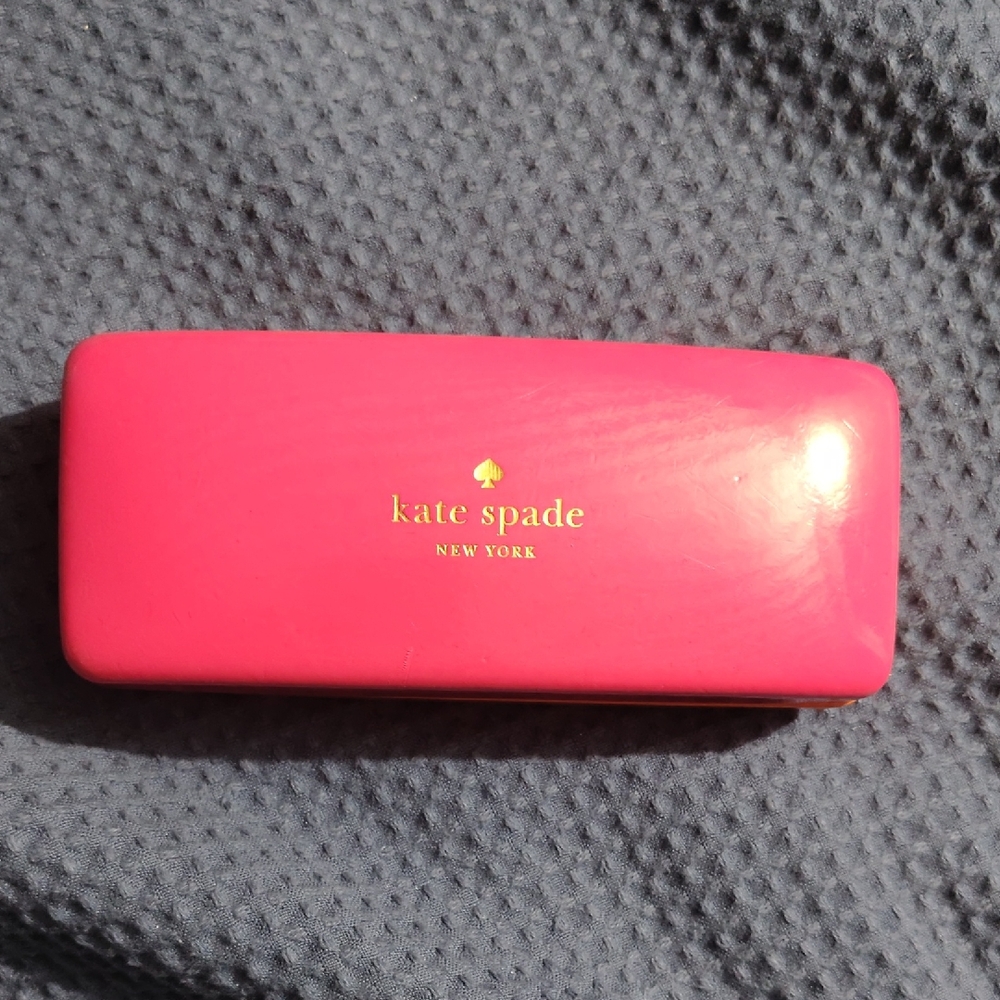 Kate Spade Fuchsia & Orange Glasses Case